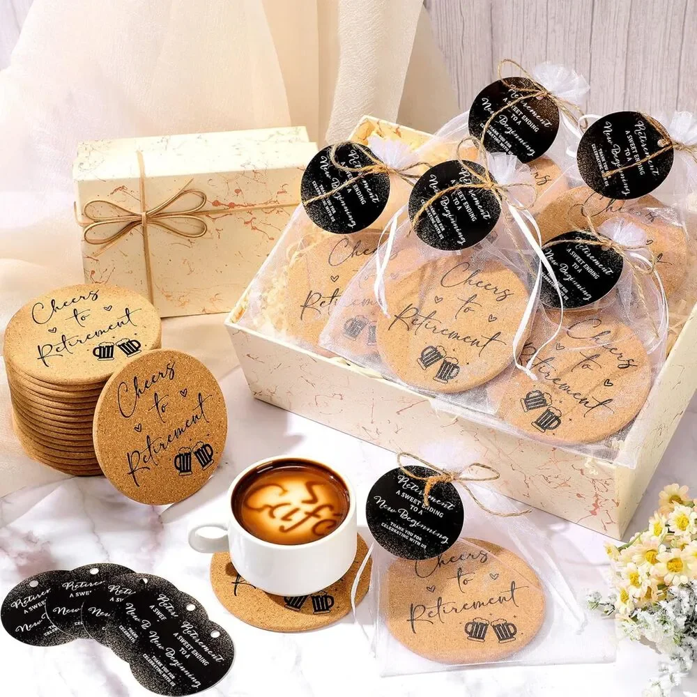 Retirement Party Favor Coasters (50 Sets)